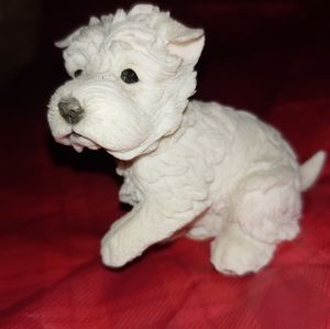 Westie Sitting Puppy Figurine